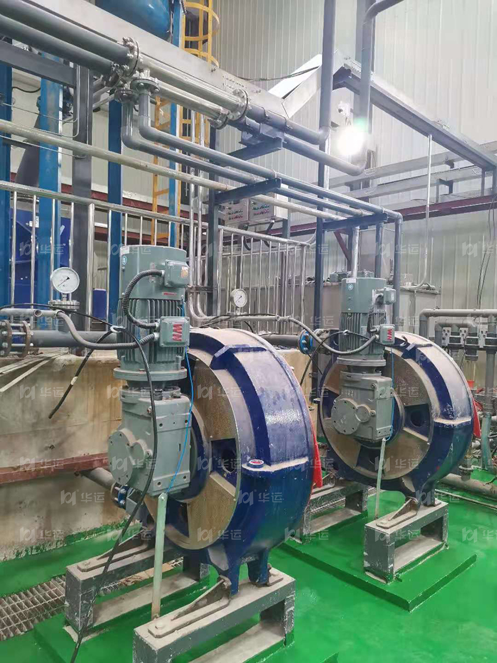 A kitchen waste treatment plant in Hefei choose our patented hose pump